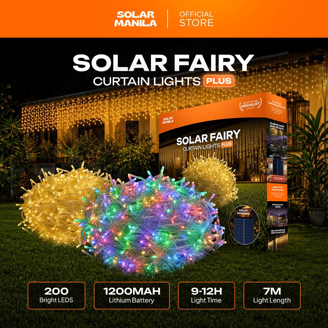 Solar Fairy Curtain Lights Plus