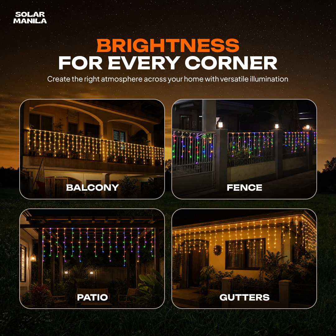 Solar Fairy Curtain Lights Plus