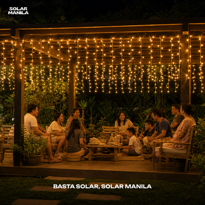 Solar Fairy Curtain Lights Plus