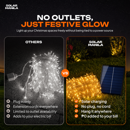 Solar Fairy Curtain Lights Plus