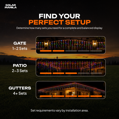 Solar Fairy Curtain Lights Plus