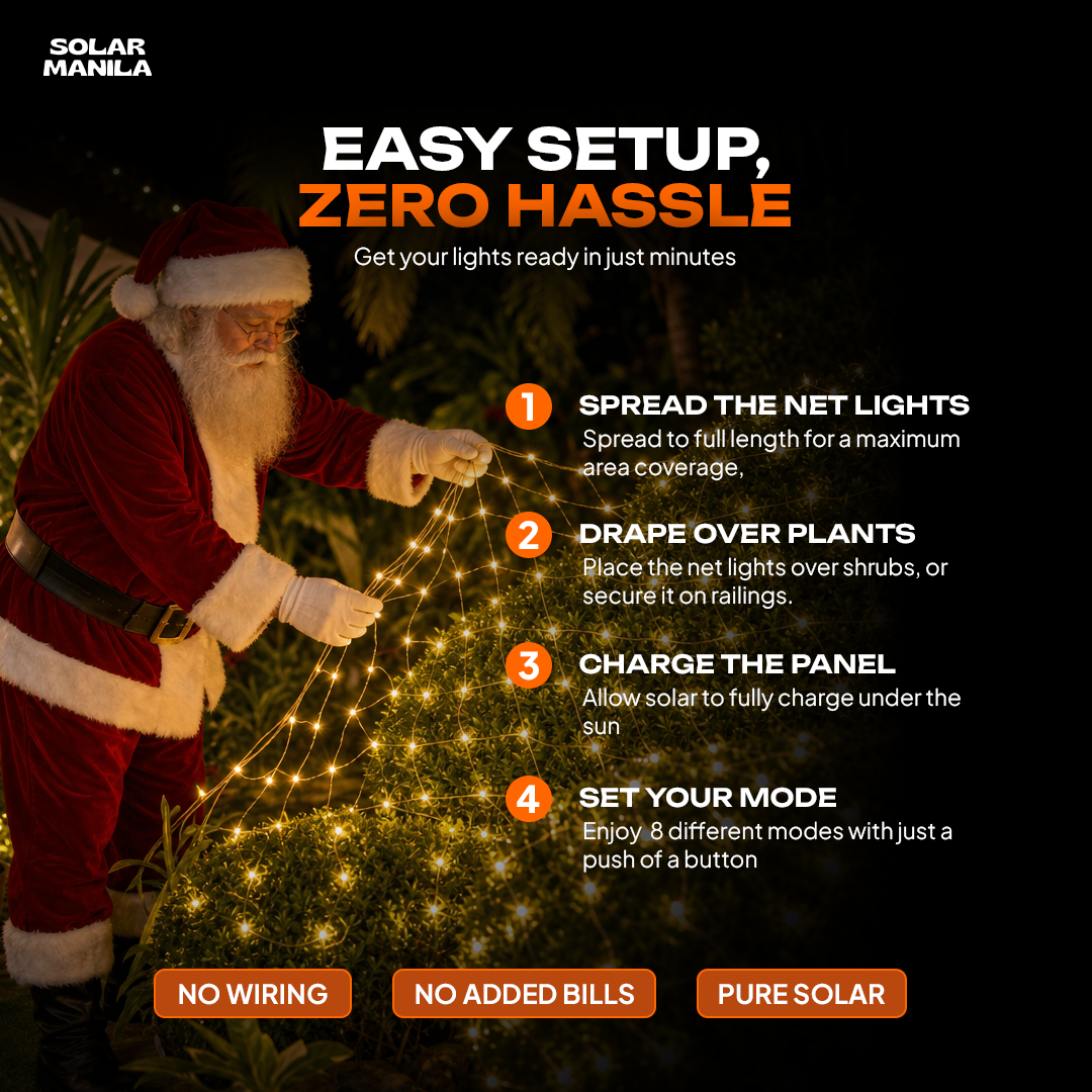 Solar Fairy Net Lights