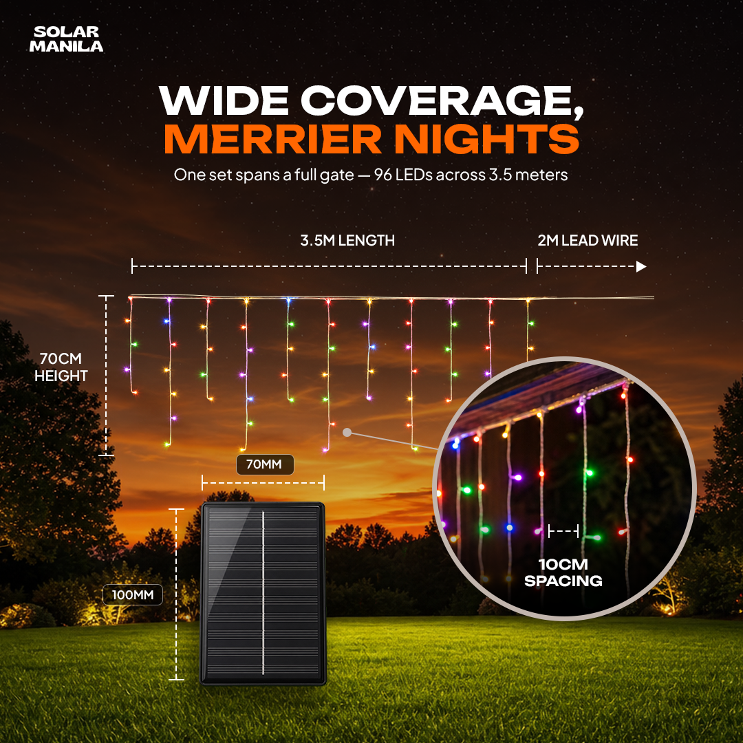 Solar Fairy Curtain Lights