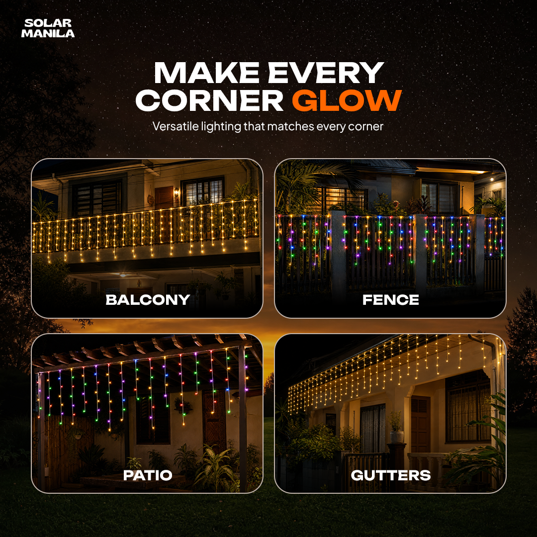Solar Fairy Curtain Lights