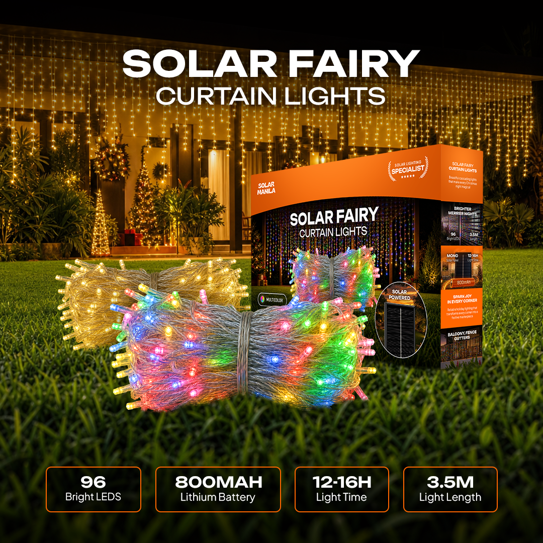 Solar Fairy Curtain Lights